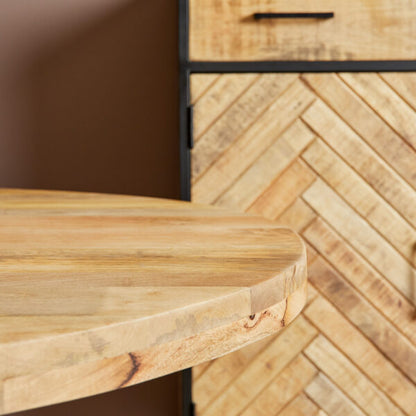 Complete eethoek met mangohouten ovale eettafel 210x100xm met 6 eetkamerstoelen