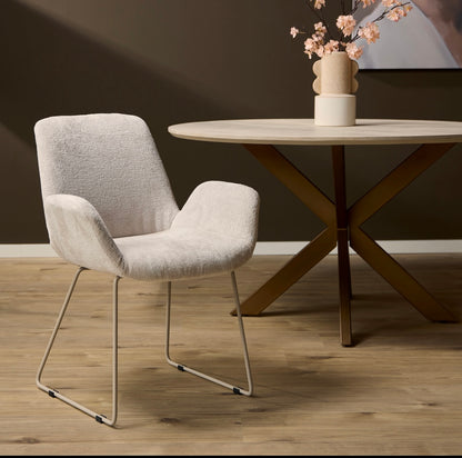 Set eetkamerstoelen Evan | Sand 5 stuks + 1 GRATIS