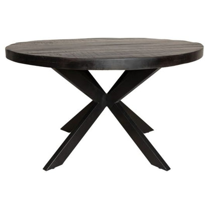 Eetkamertafel Denver Black | Rond | 130 cm